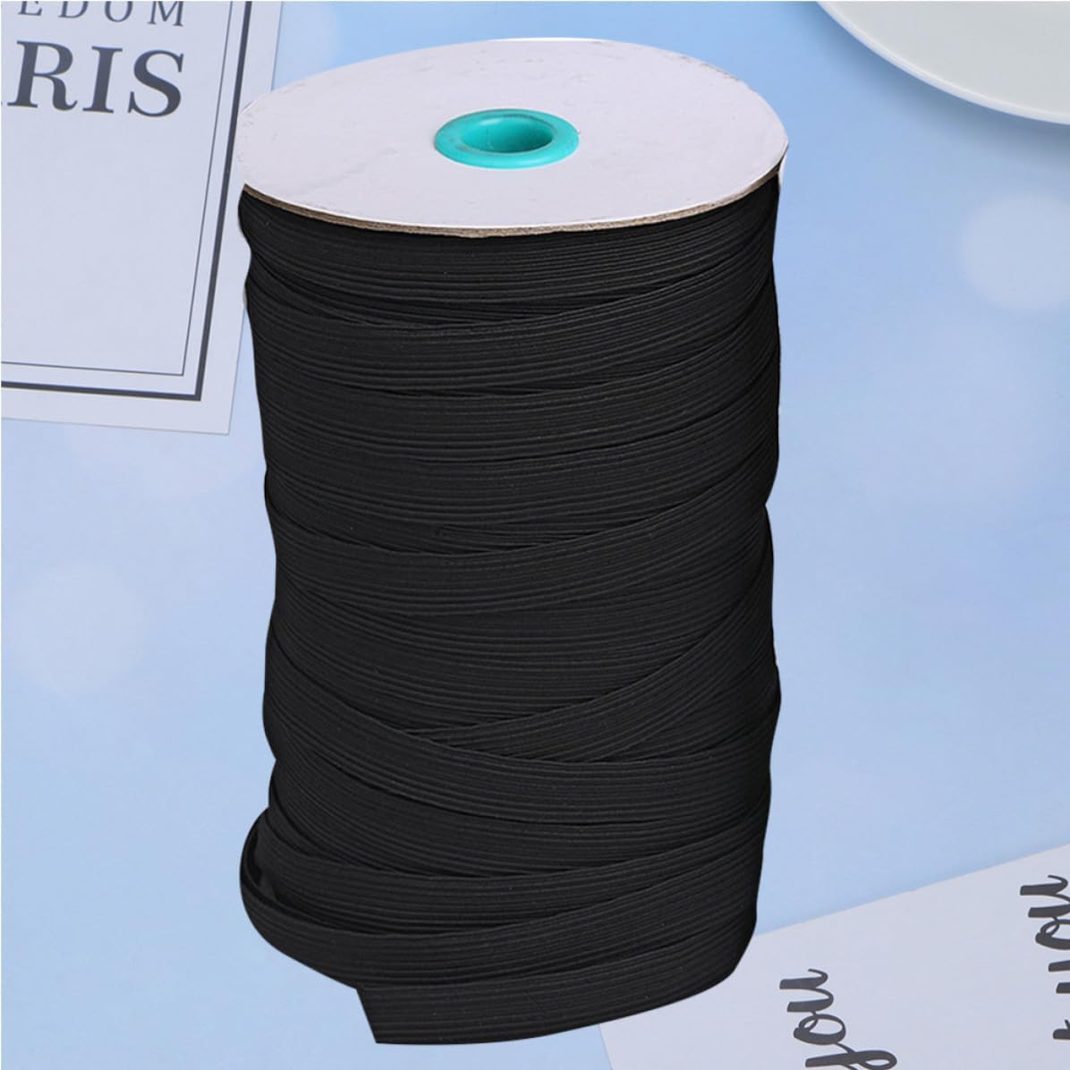 MAGICLULU Black Polyester Mask Replacement Elastic Band Comfortable and Sturdy Elastic Band for Mask DIY Crafts and Sewing Use