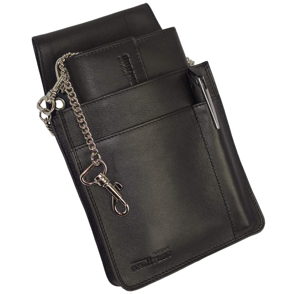 Set Borse Cameriere Professionali - Marrone Rossiccio, Pelle Di Qualità, Doppia Cucitura - Foto 4