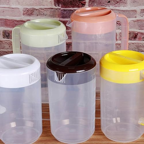 Miniatura 6 de DOITOOL Jarra de agua grande de plástico de 2.5 L con tapa y boquilla, jarra de agua con asa para jugo casero, té helado, bebidas calientes o frías,