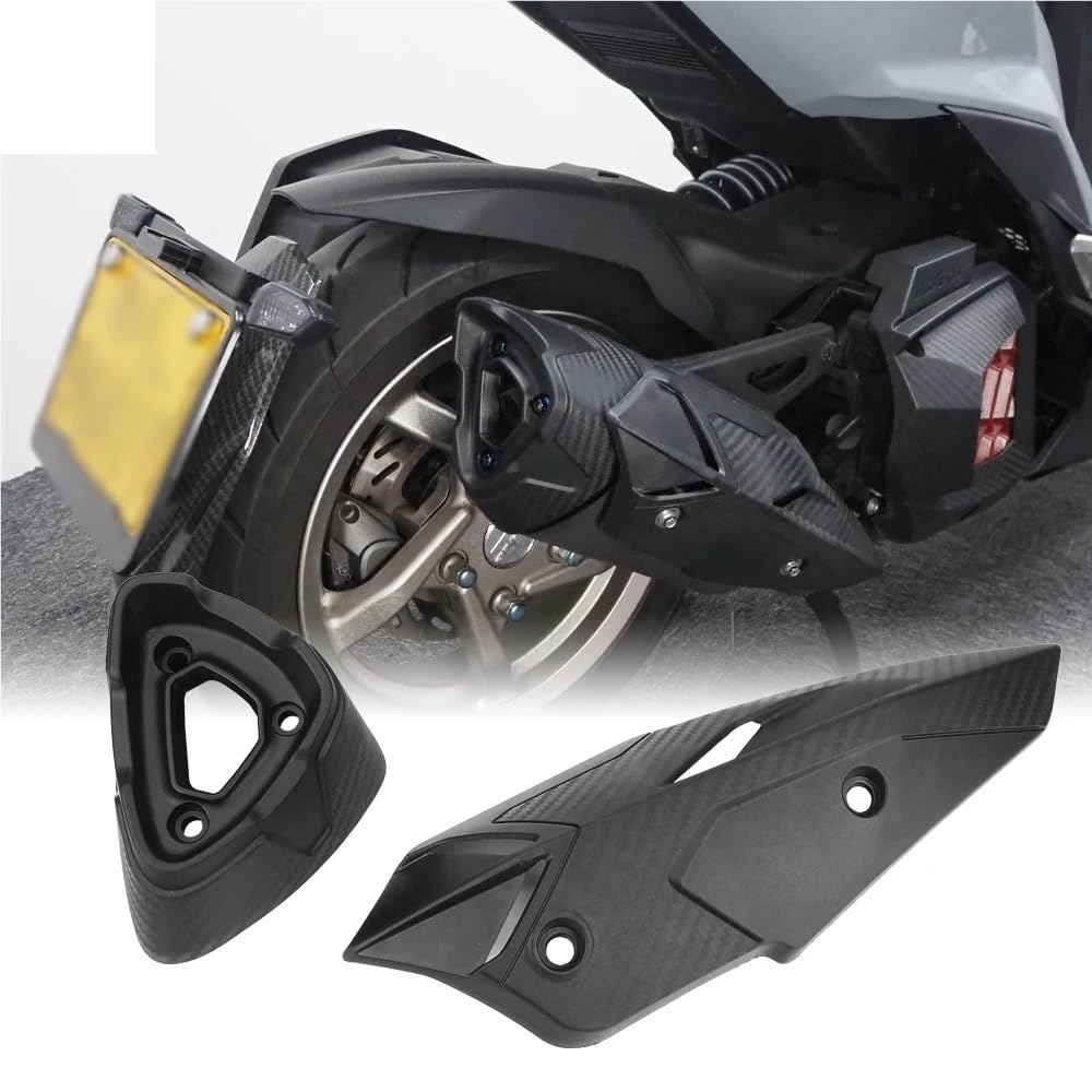 Pasuje do motocykla SYM DRG 160 MMBCU Osłona rury wydechowej Osłona termiczna Akcesoria do osłony rury wydechowej(Orange A)