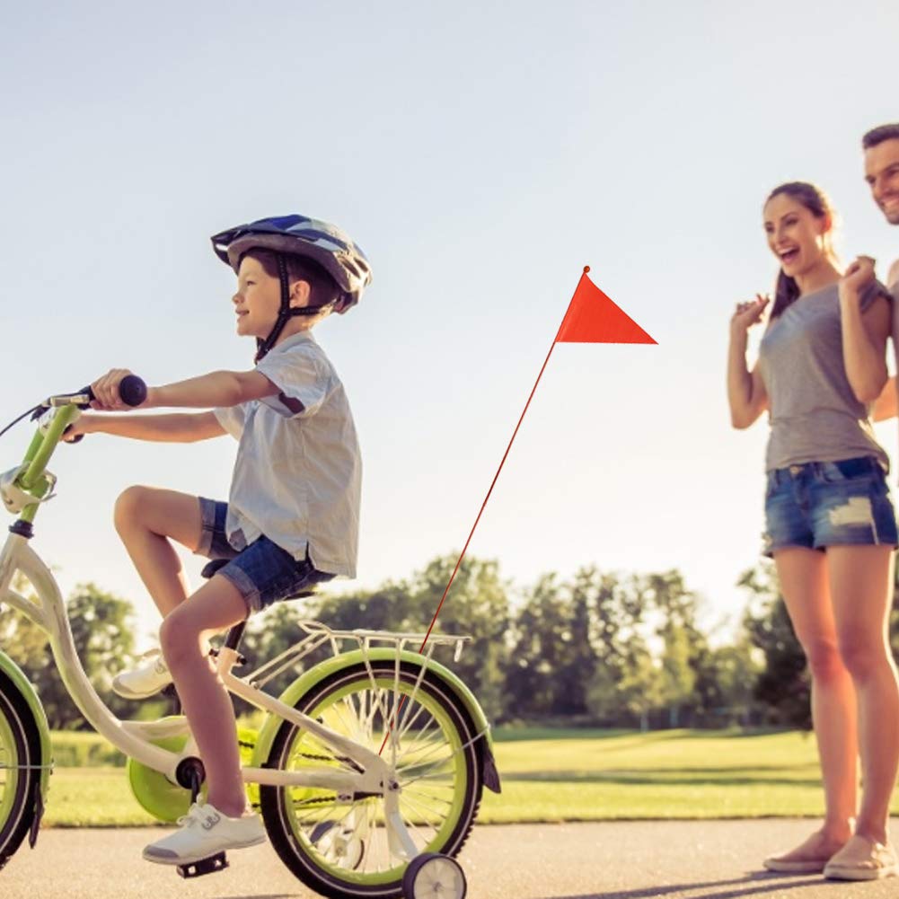 Drapeau sécurité vélo enfant évite les angles morts support de fixation inclus