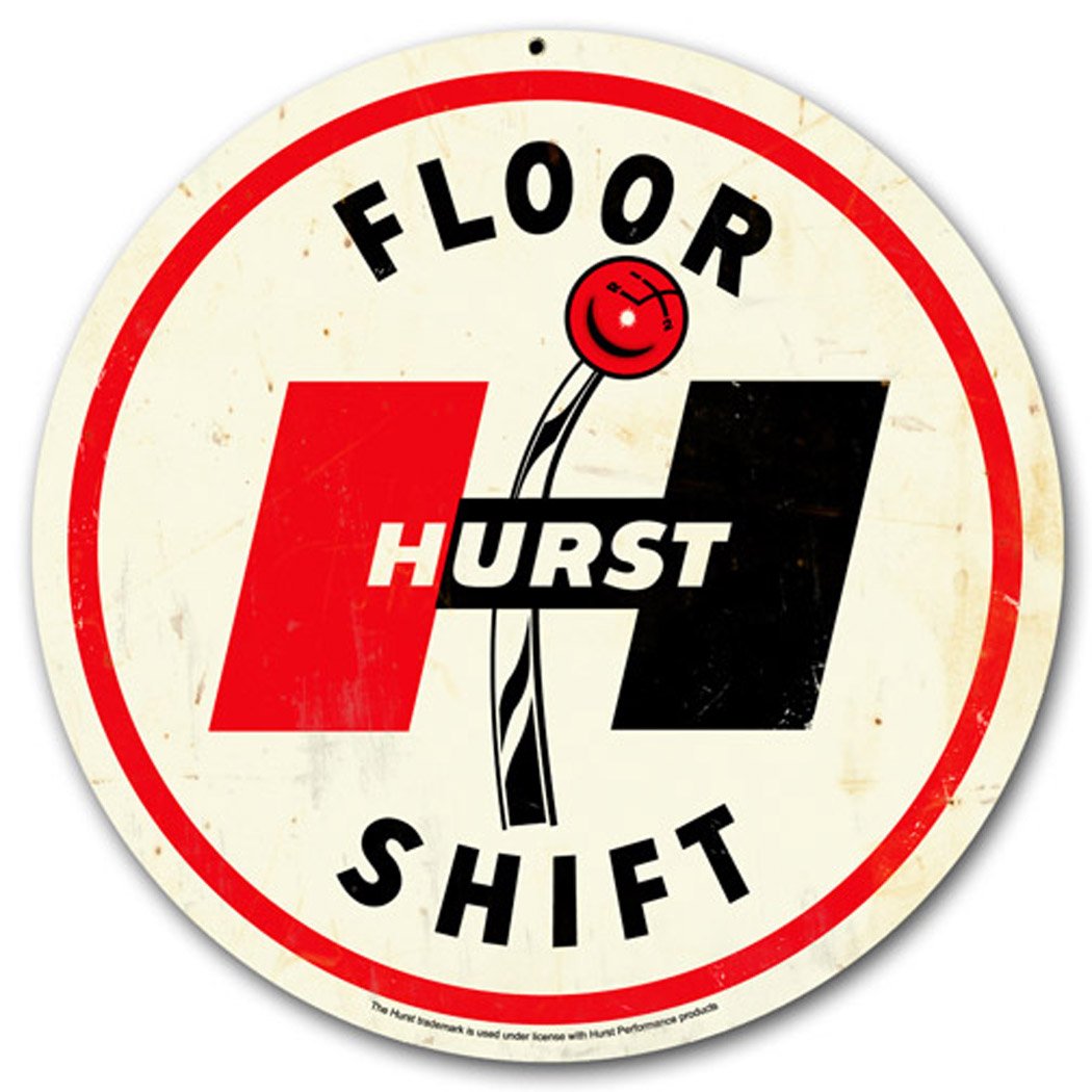Hurst 看板 アンティーク Amazon.com: BBT Hurst 60's Floor Shift Metal Sign - 14