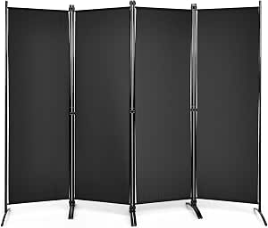 Giantex 6-Foot Tall 3-Panel Room Divider - Portable Privacy Screen For Bedroom, Office, Studio - View #9