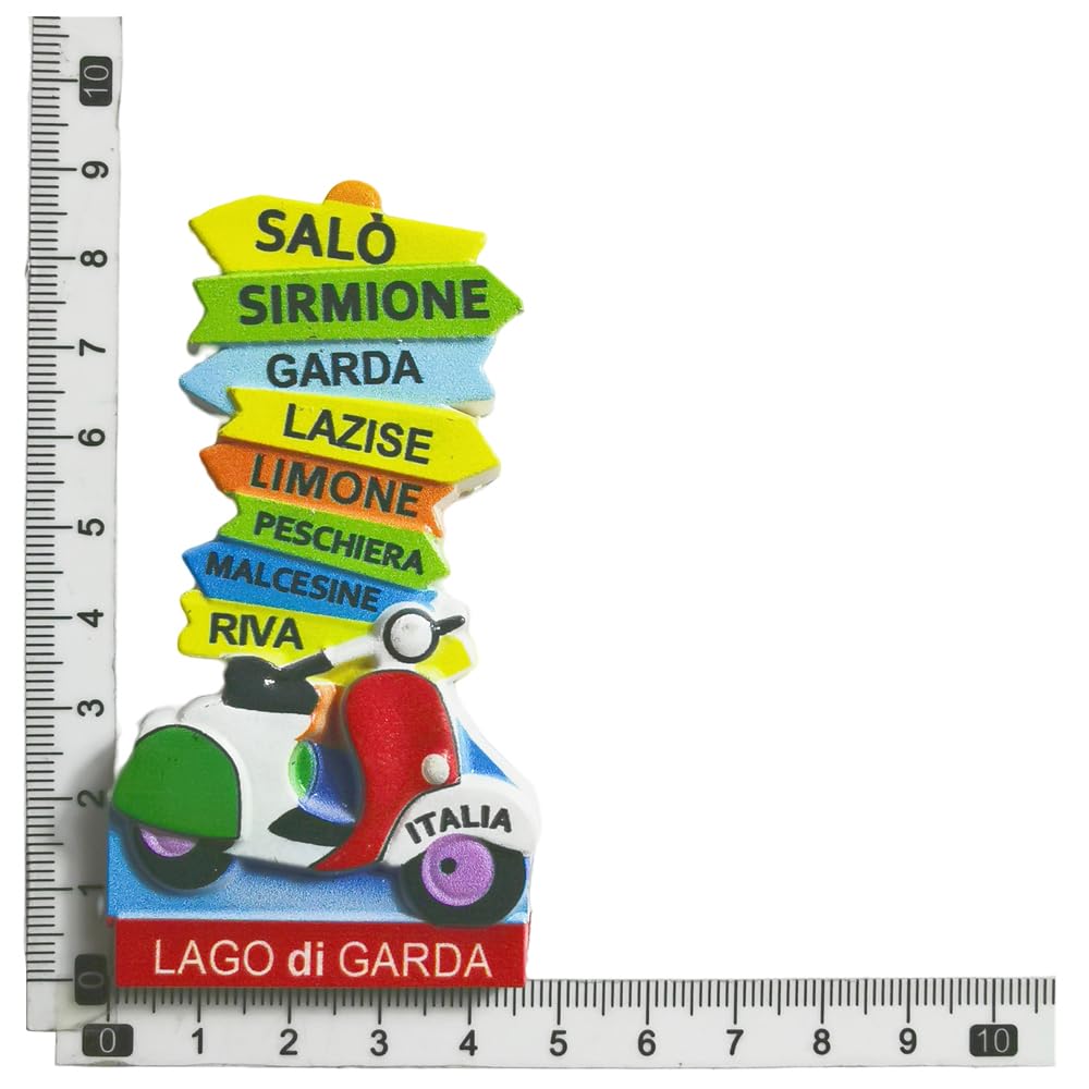 Salo Italy 3D Lago Di Garda Fridge Magnet Souvenir Gift,Resin Handmade Refrigerator Magnet Home & Kitchen Decoration Collection - 15