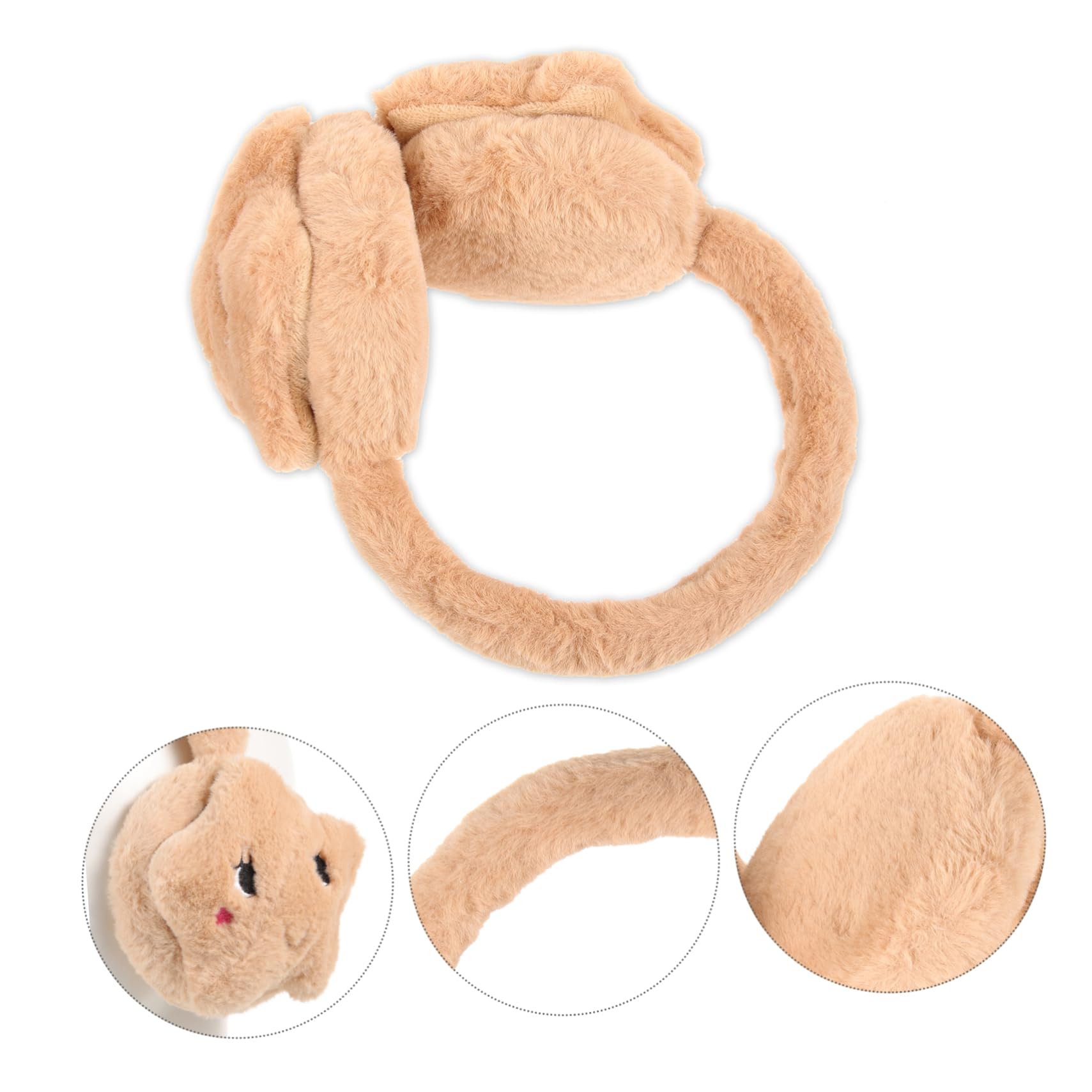 BESPORTBLE Adorable Bear Earmuffs for Winter Cycling Sleep Plush Ear Warmer for Ages
