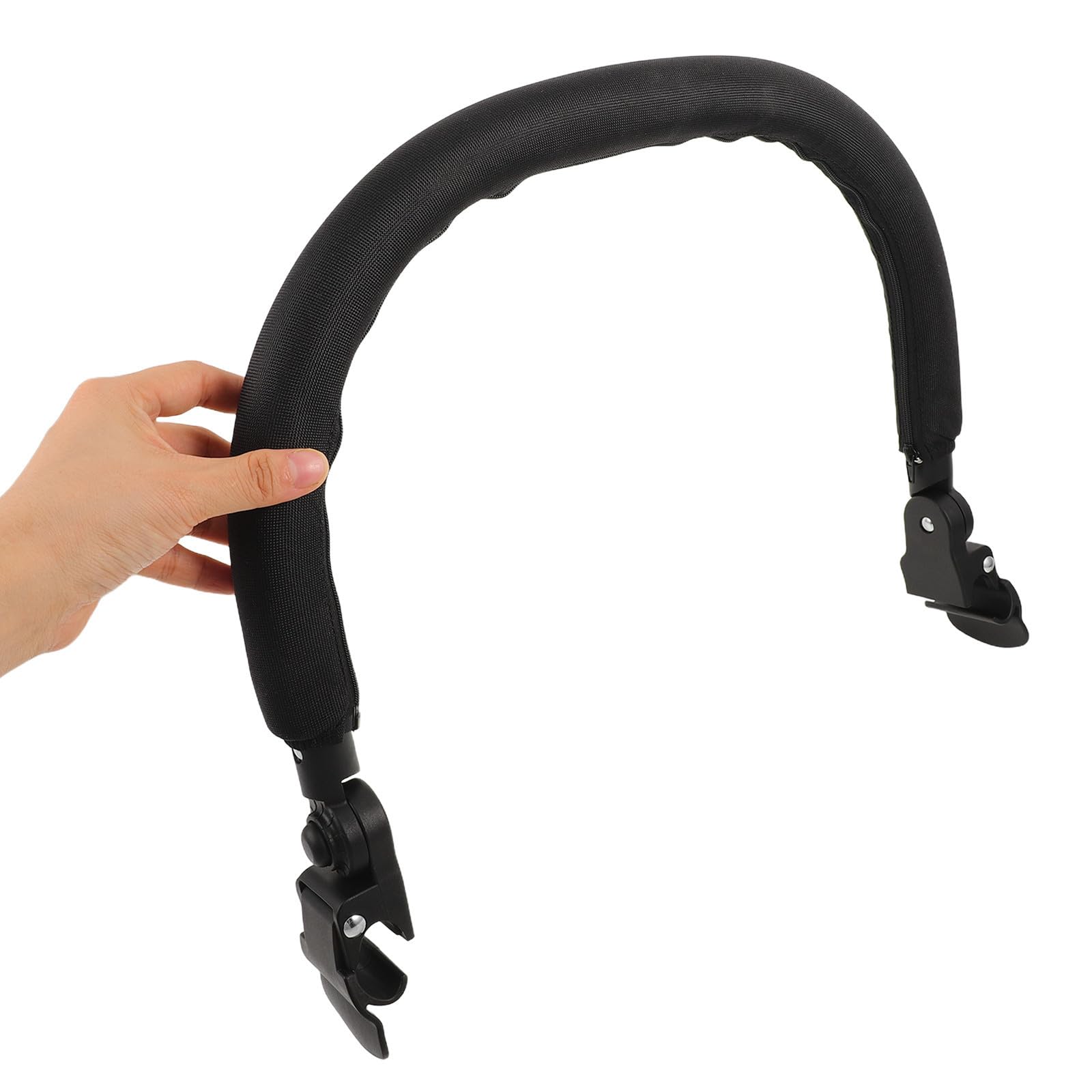 Barrera de Seguridad para Cochecito de Niña con Reposabrazos Antideslizante Barra Protectora Ajustable con Bordes Redondeados Mango Desmontable Compatible con Varios Modelos