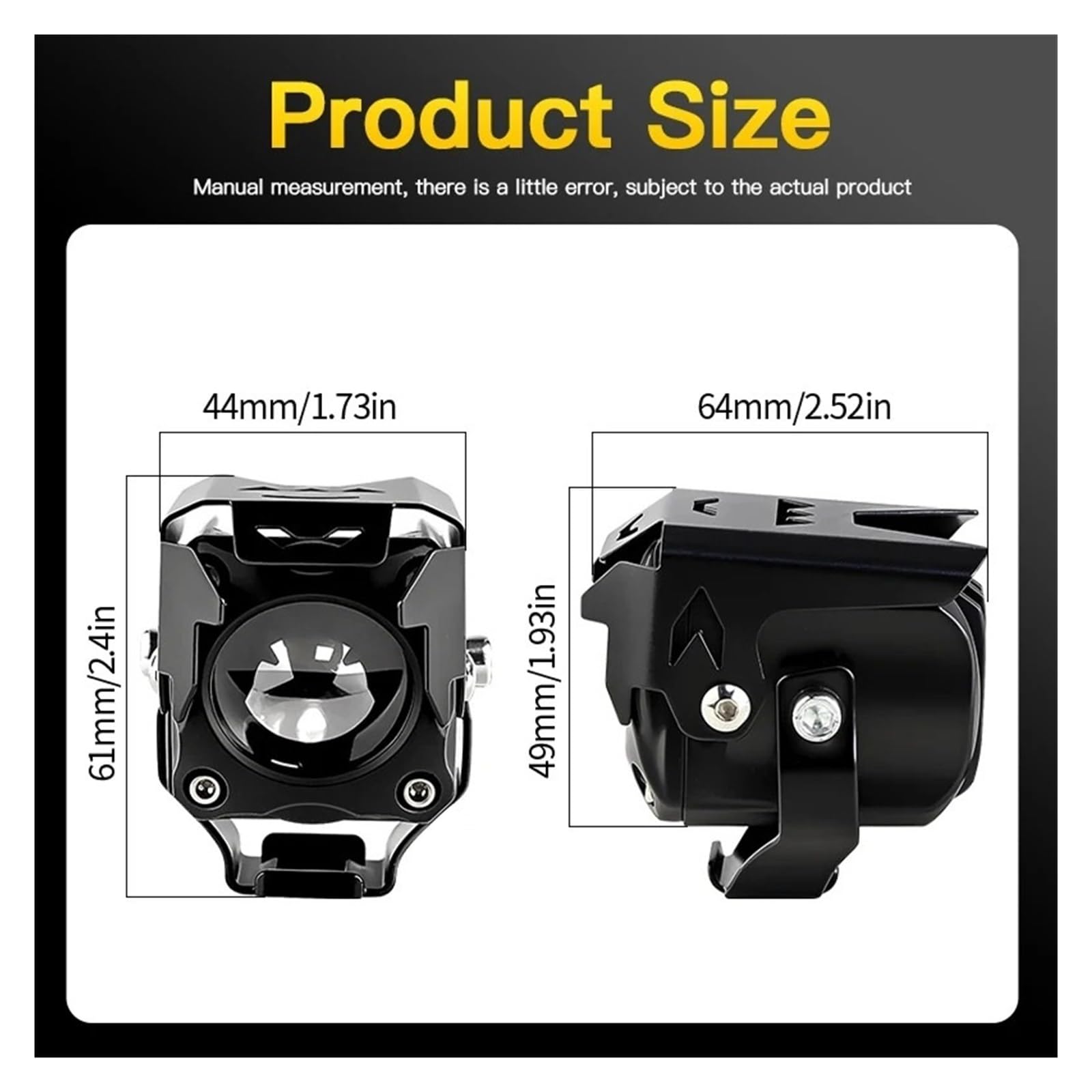 SANCAK Faros De Motocicleta 1 Juego Faros Antiniebla Motocicleta Para M6 40W 12v Luces Led Conducción Auxiliar Foco Lámpara Intermitente Doble Color Para Moto