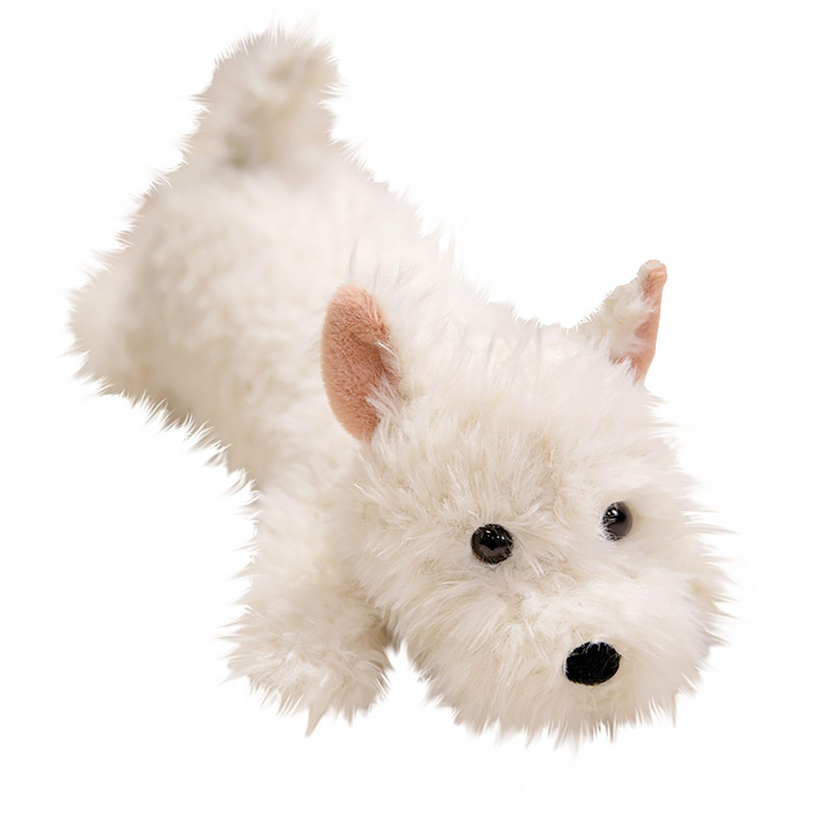 HOMEXYLYL West Highland Terrier Plush, Cute Realistic Stuffed White Soft Hugging Christmas Birthday Gift Kids Adults Girls Boys Home Decor(65cm/25.6in)