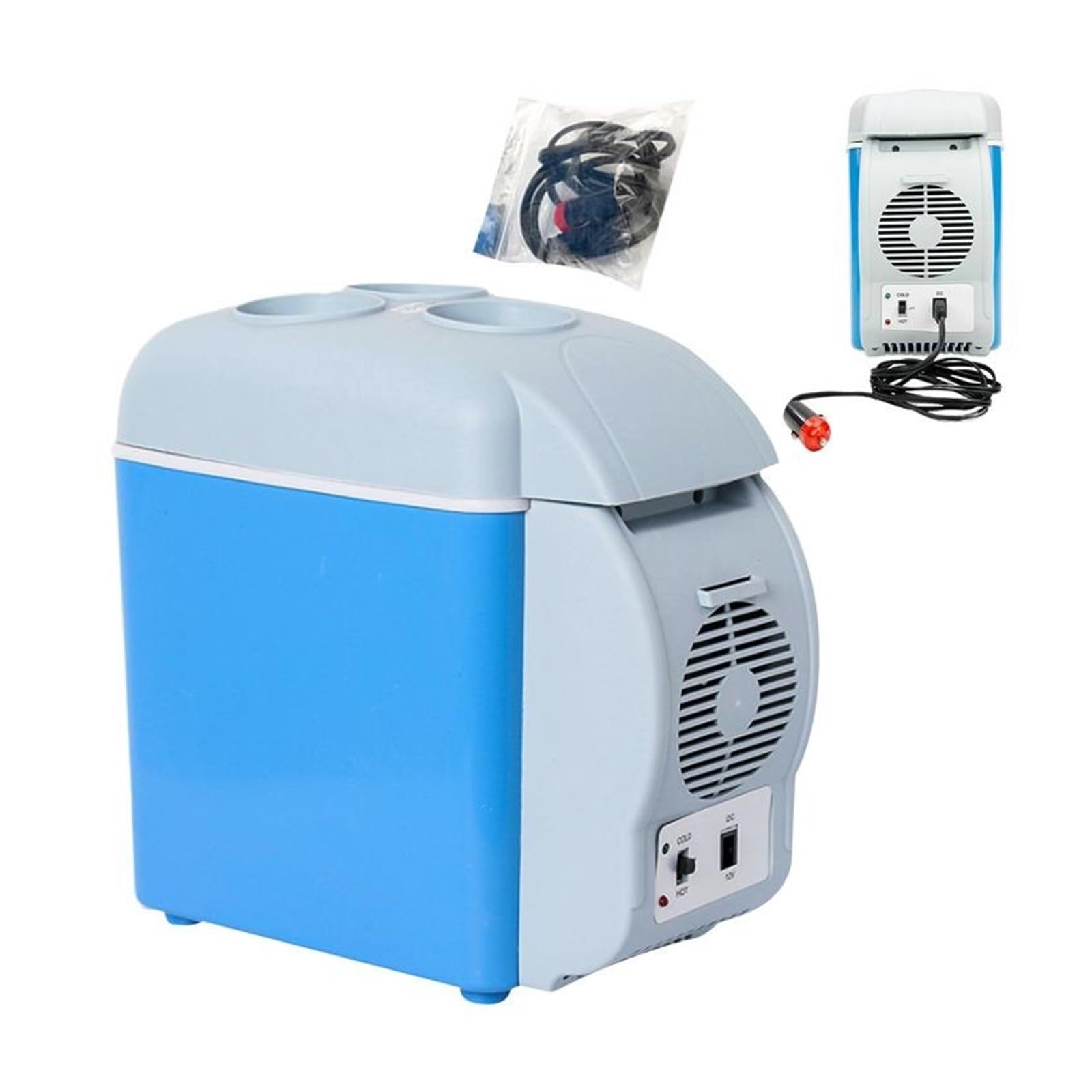 Nevera eléctrica de Viaje de 7,5 l, silenciosa, de Doble Modo, for Coche, Dormitorio, Caravana, Cocina, Camping.