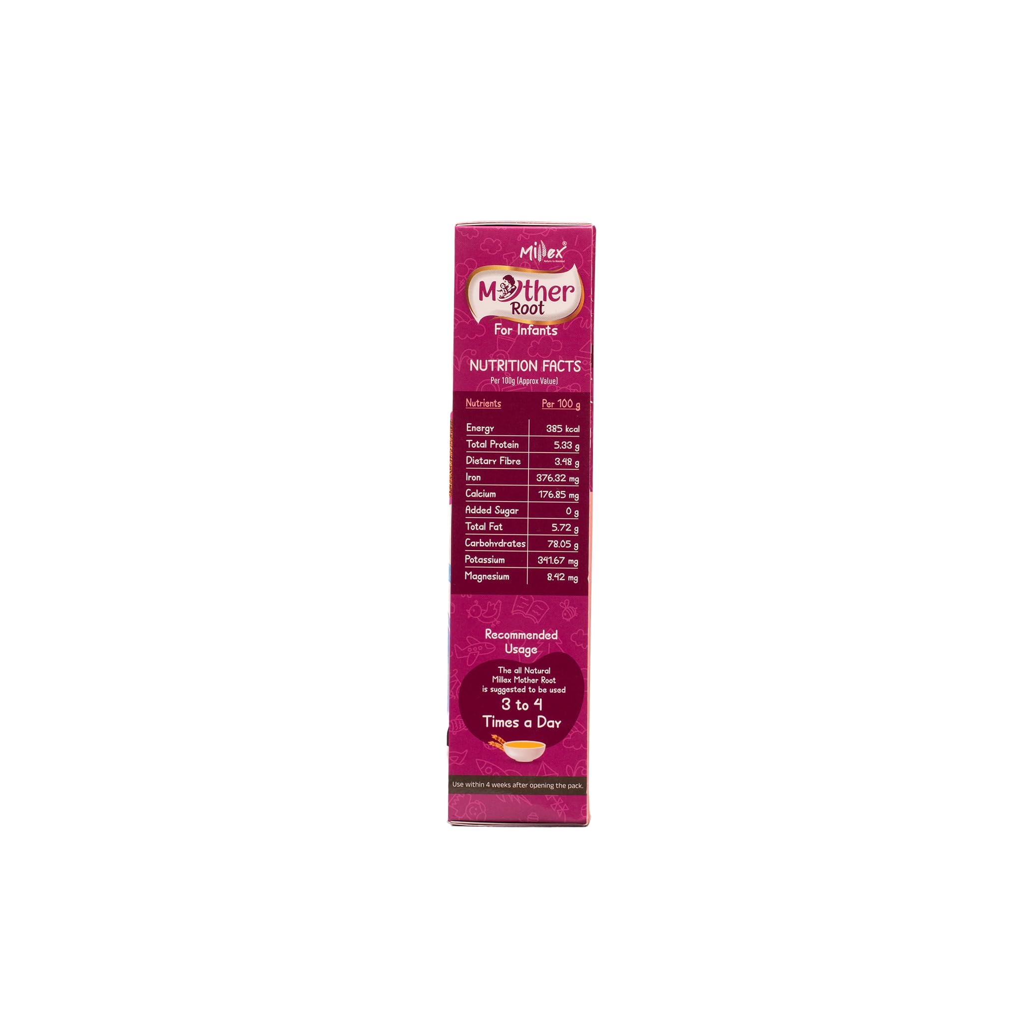 Millex Mother Root Sprouted Multigrain Baby Cereal | 400g | For Millex Mother Root Sprouted Multigrain Baby Cereal | 400g | For