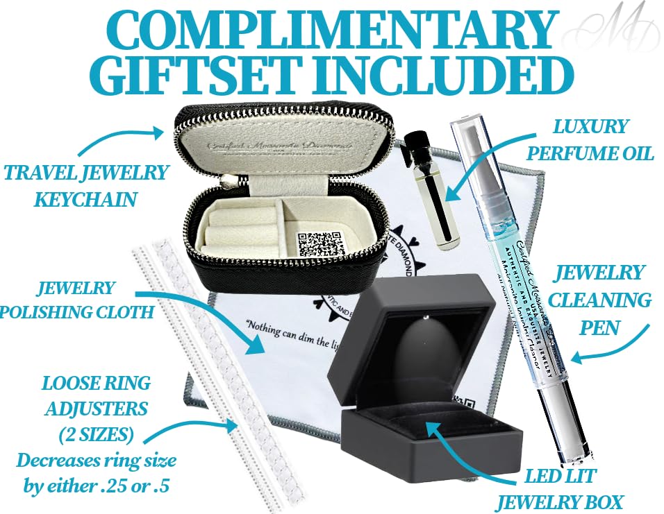 CMD 3ct Oval Moissanite Engagement Ring, 4 Prong, Hidden Halo, Semi Eternity Pave Setting, 18K White Gold-Filled Vermeil S925, Lab Grown GRA Certified & Engraved D Color VVS1 Clarity, Ready to Gift3