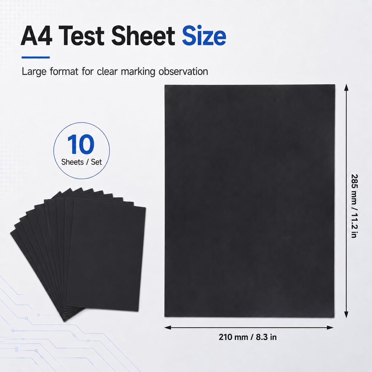 Papier de Test Gravure Laser A4 285x210mm Double Face pour Marquage Laser Fibre