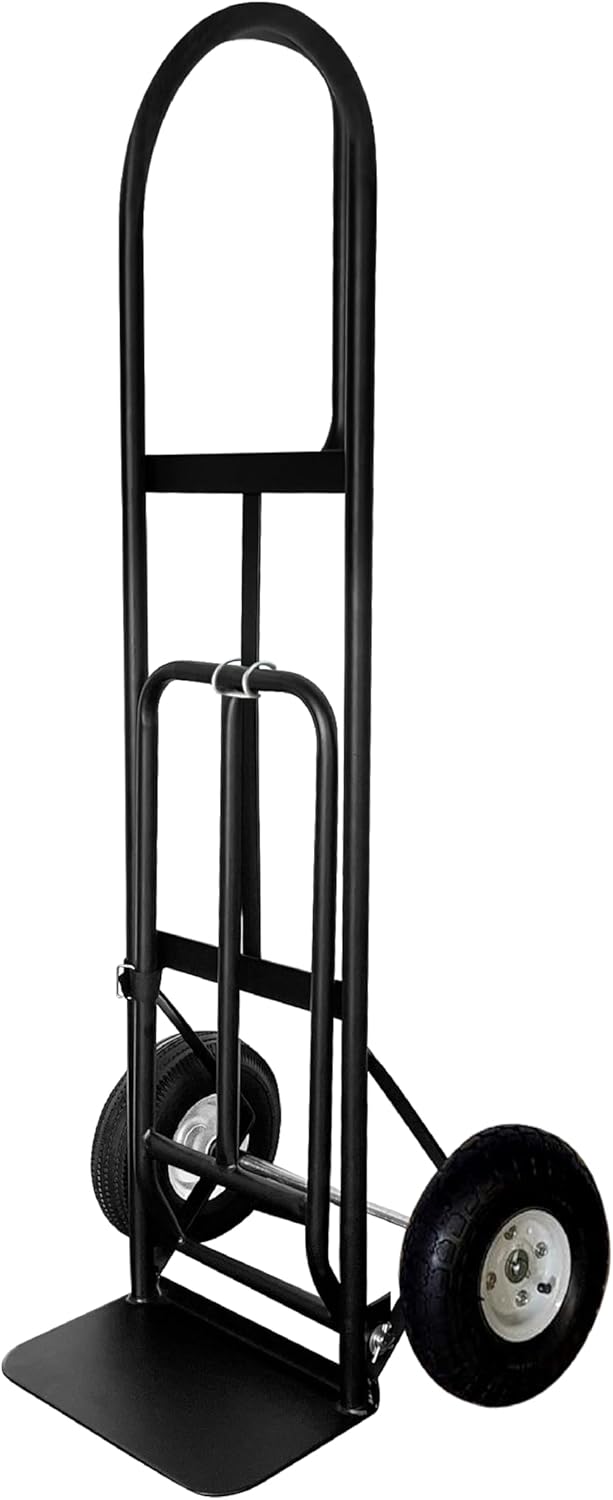 Olympia Tools 800 Lb Sack Hand Truck with Folding Nose, D Handle and 10" Pneumatic Wheels for Home and Office Use 800 Lb Folding Nose