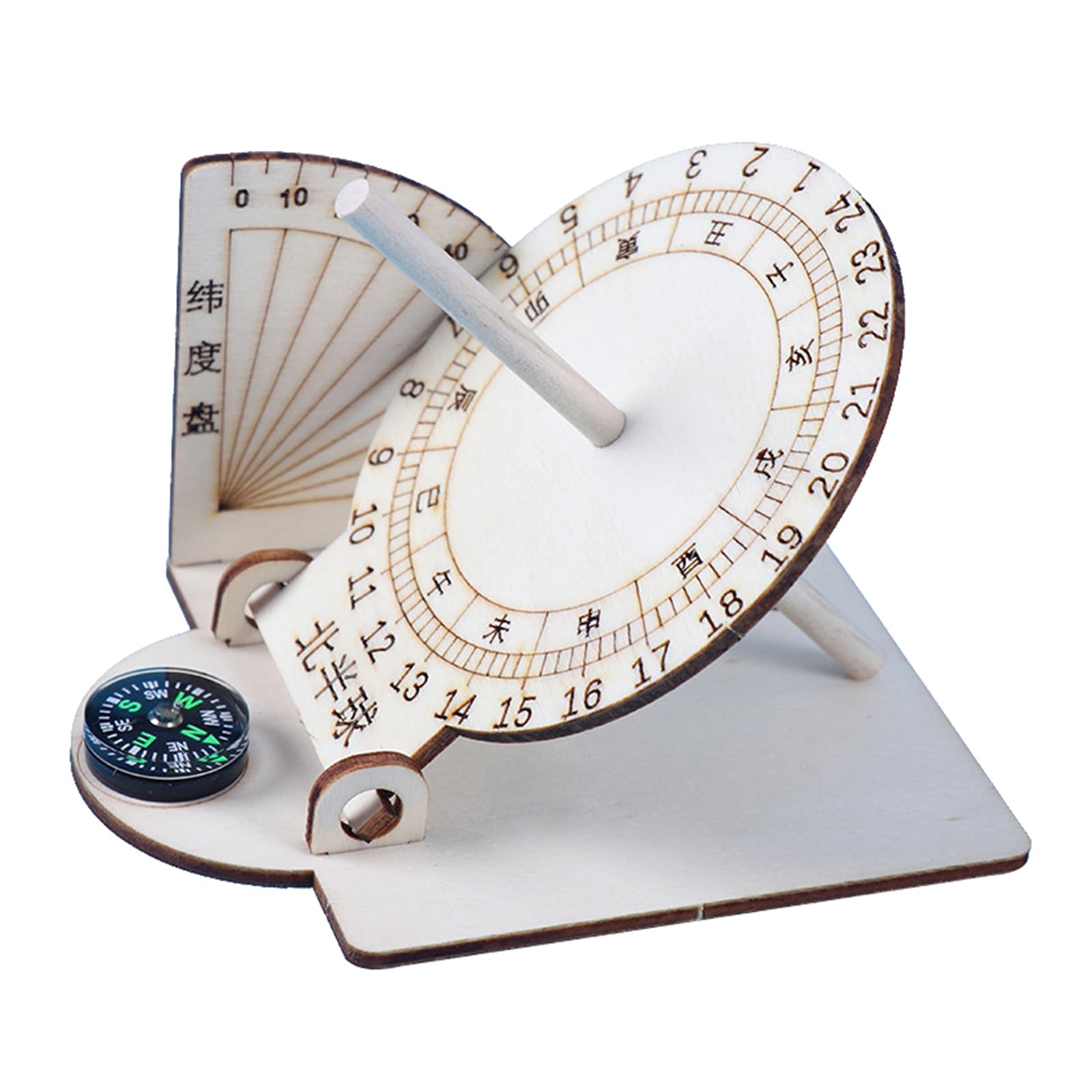 Reloj de Sol-Modelos Ecuatorial-Reloj de Sol Modelos científicos-Reloj de Sol Adornos de Escritorio Herramienta de enseñanza de geografía para Estudiantes