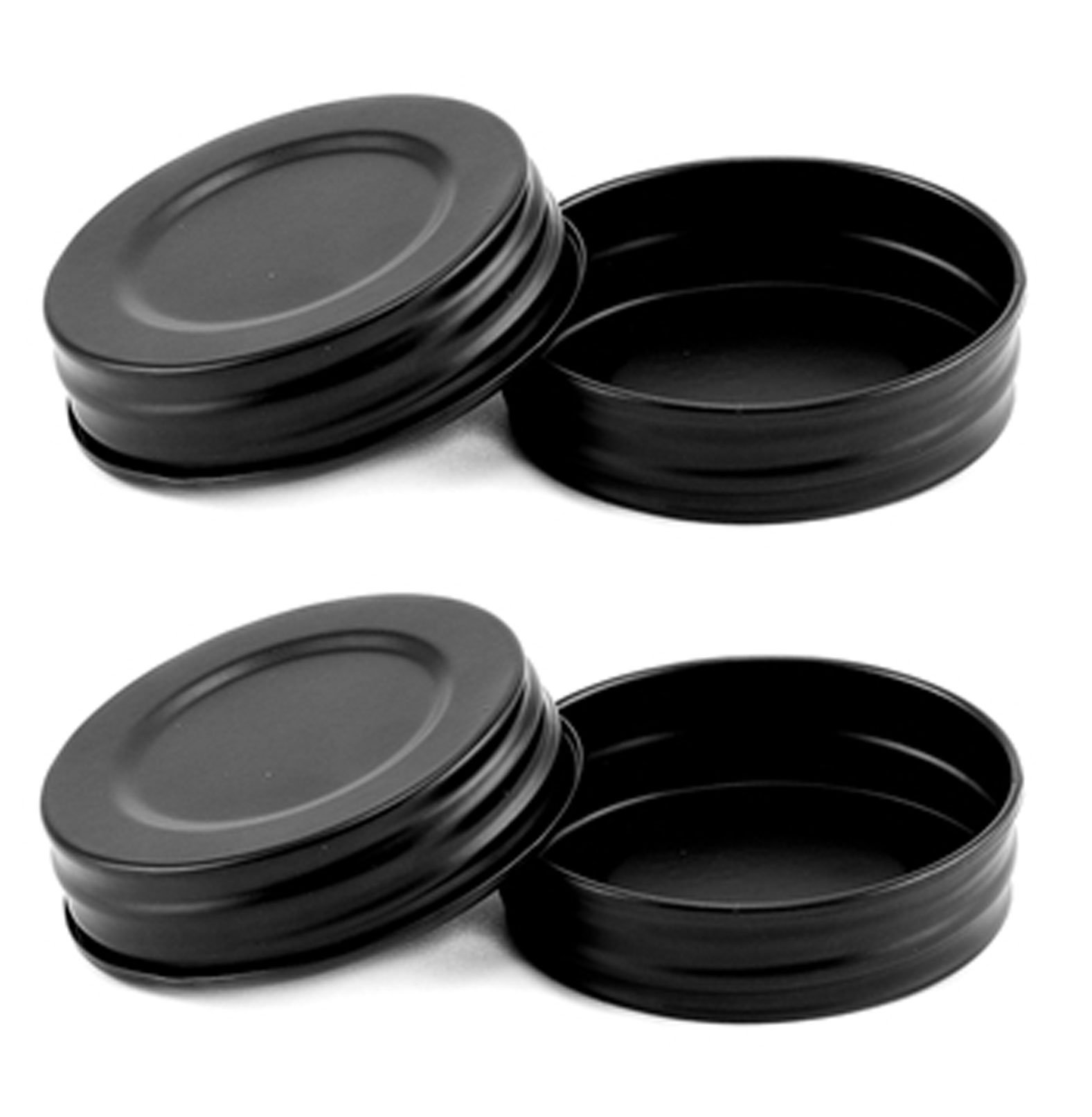 Pumpsy ConceptsOlde Tyme Regular Mouth Canning Jar Unlined, Black (Pack of 4)