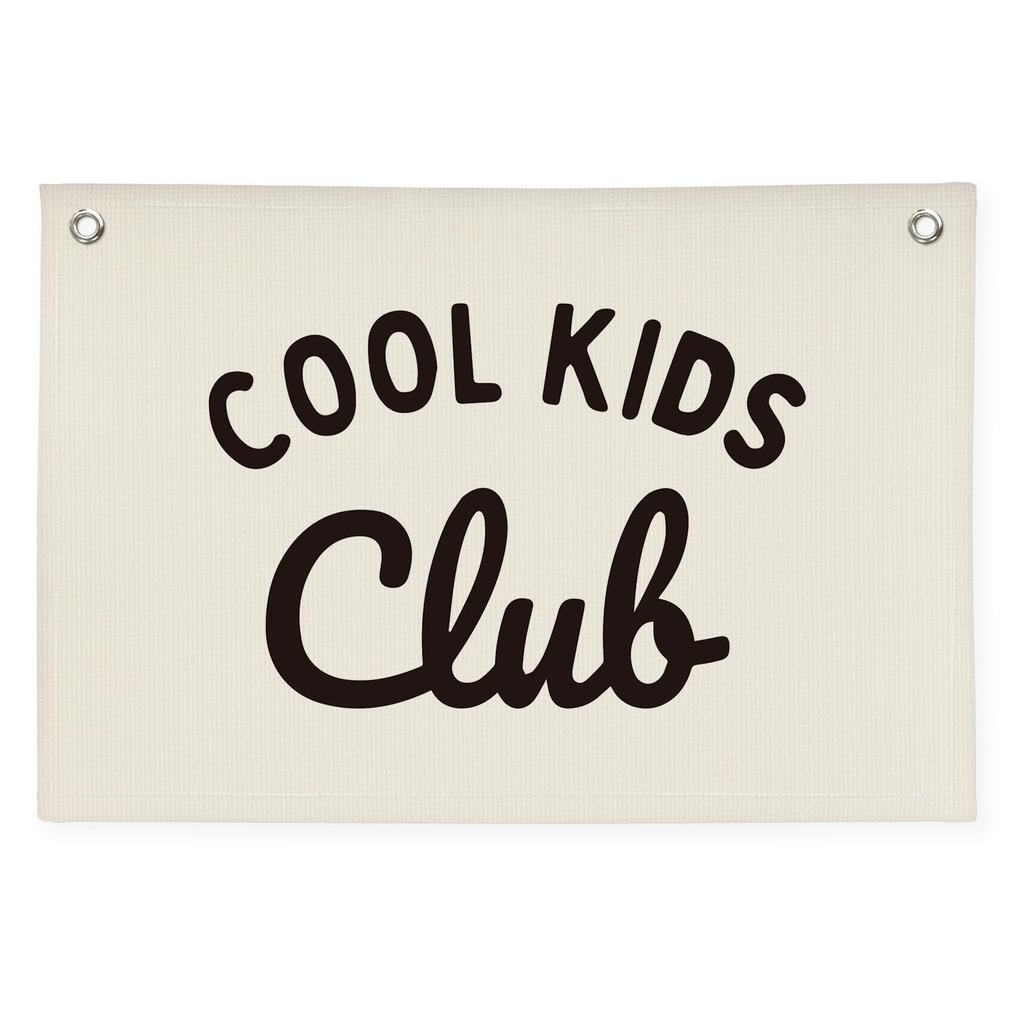 Playroom Wall Decor Cool Kids Club, Kids Playroom Decor, Linen Banner Wall Hanging Banner Flag, Classroom Decorations, Baby Shower Gifts 30x20