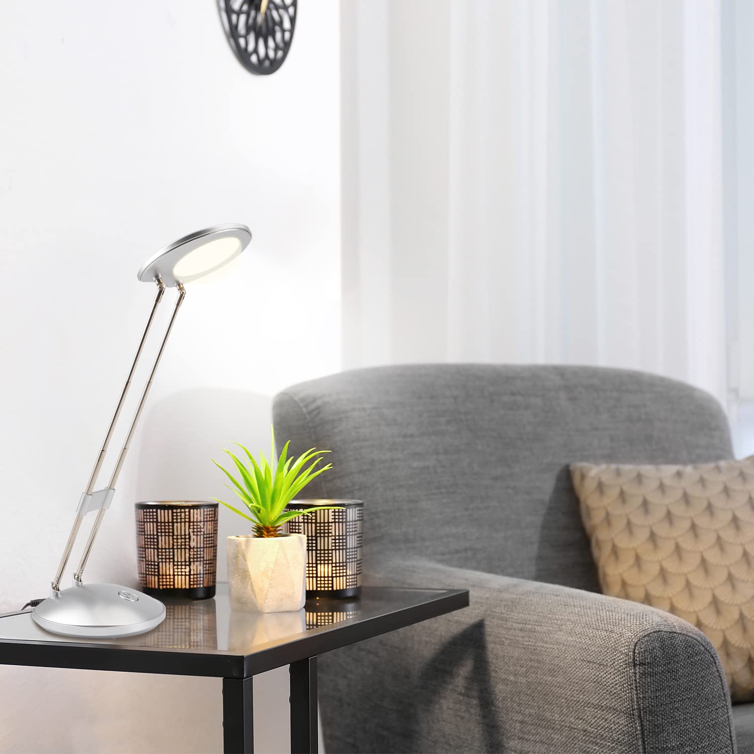 3000 Lumen Lampe De Bureau LED Avec 3 Barres De Lumière Tournantes