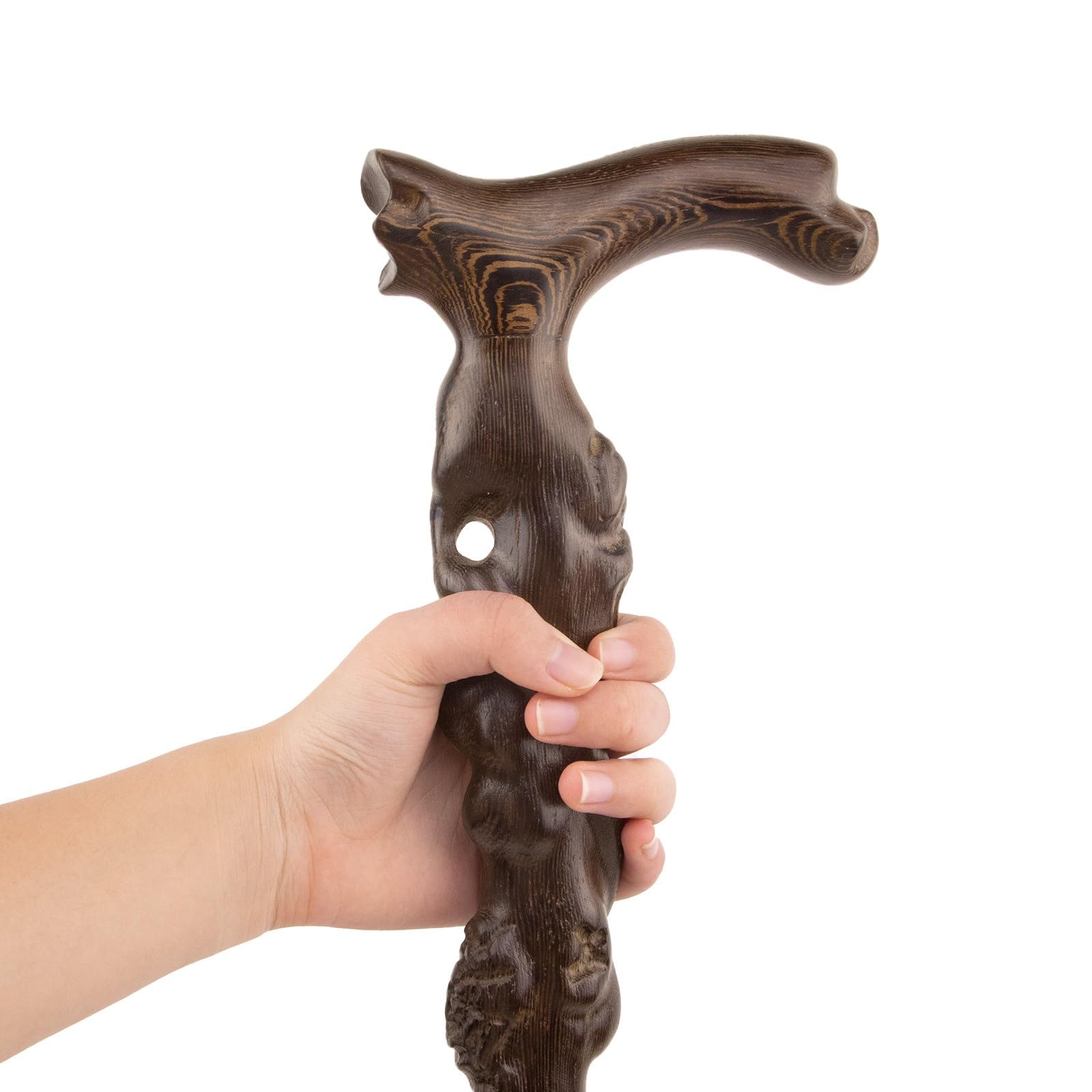 Madera Bastón de Caminar con Empuñadura Ergonomica – Estilo Gentleman para Mayores Hombres Mujeres Cosplay Colección & Regalo