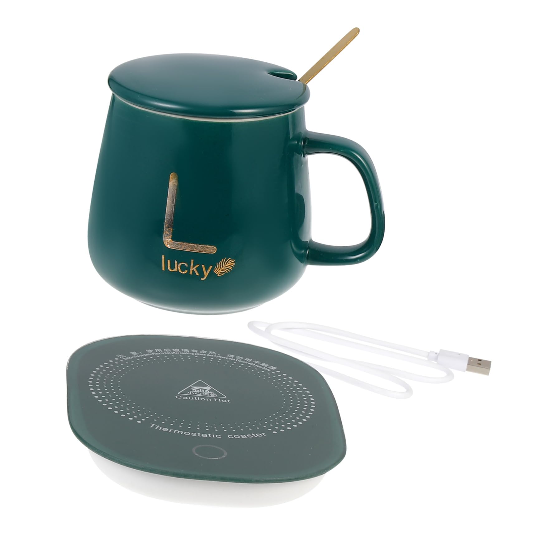 PRETYZOOM 1Set Mug Warmer Thermostat Cup Warmer for Home Office Lightweight Drink Heating Device Present for Friends Family Easy to Clean Surface