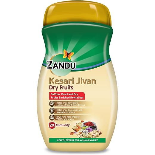 Zandu Kesari Jivan Dry Fruits Chyawanprash 900g For 2X Immun