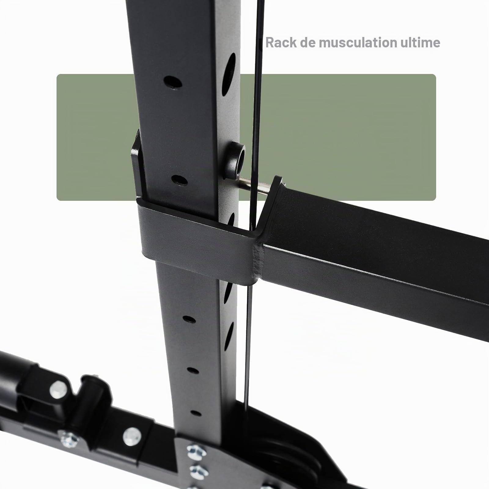 MAJOR FITNESS Drone1 Power Cage – Support d'alimentation multifonction pour salle de sport à domicile, support de squat, système de croisement de câbles, pour entraînement de force, construction en