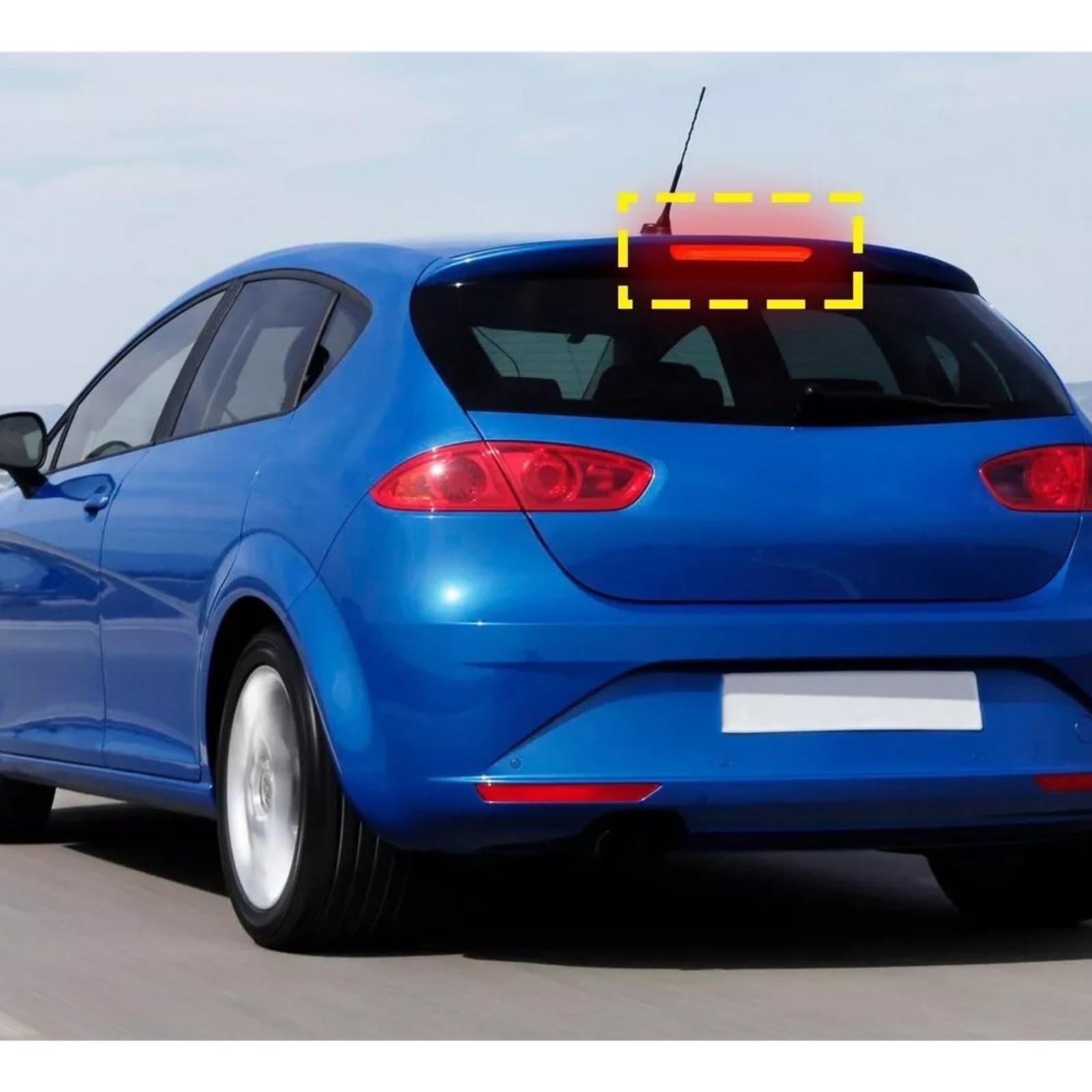 Terza Luce di Stop Posteriore per Auto, per con Seat Ibiza 2008-2017, Colore Rosso, codice 6J0945097B.