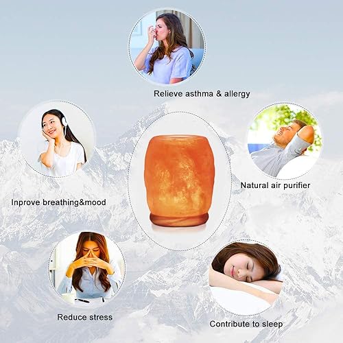 Miniatura 8 de Himalayan Glow Difusor de aceite esencial 1011 lámpara de sal aromática rosa claro a naranja