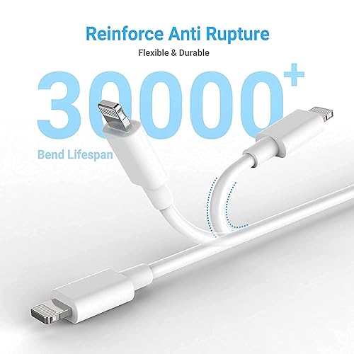 Miniatura 6 de Cable Carplay Apple para automóvil, USB A a cable Lightning para iPhone 14, 14 Plus, 14 Pro Max, 13, SE 2nd1211XsXR87, iPad 45678, Mini 2345, cable