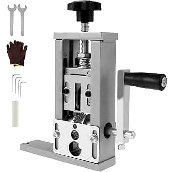 Anual Wire Stripper Achine, 0.08"-1" Hand Crank Or Drill Powered