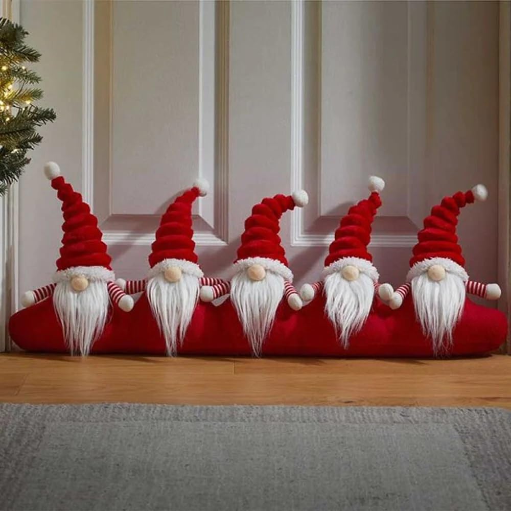 Smart Garden Red Gonks Christmas Draught Excluder - Grey & Available (Red)
