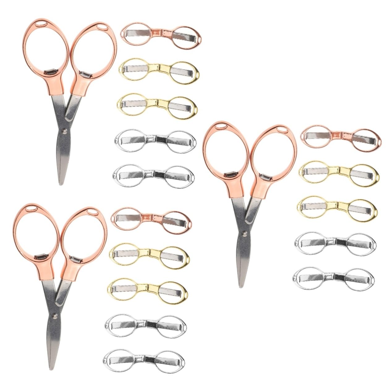 Tofficu 18stücke Teiliges Klappscheren Für Faltbare Tragbare Und Sichere Für Kunst Handwerk Und Outdoor-aktivitäten Ergonomisches Design Leicht Und