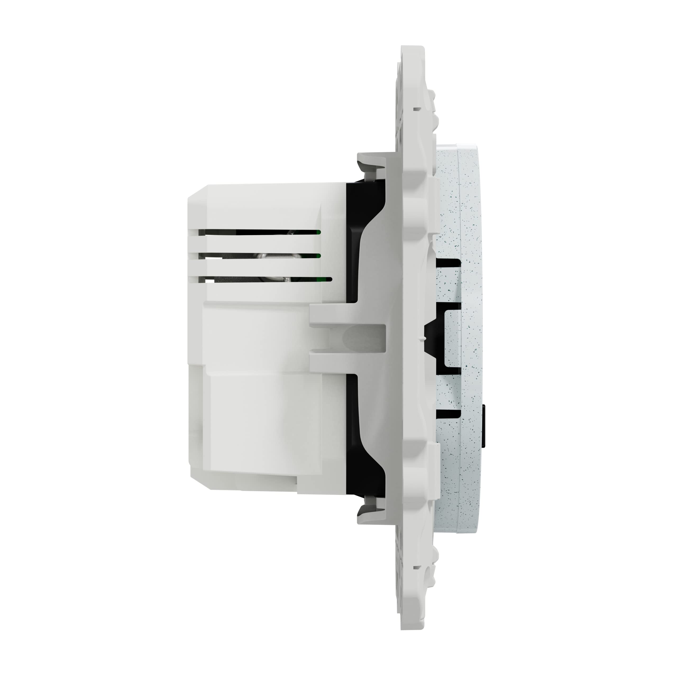 Schneider Electric - Odace - prise USB double - type A+C - Blanc Recyclé - 5 Vcc - 2,4A - S510401