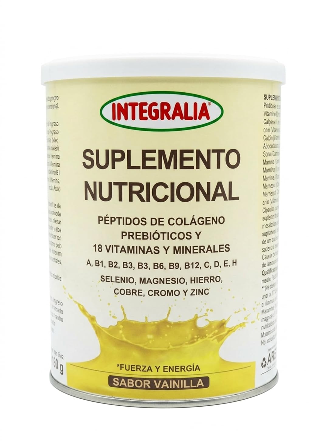 Pack 2 Suplemento Nutricional 300g sabor vainilla | Péptidos de colágeno, prebióticos y 18 vitaminas y minerales
