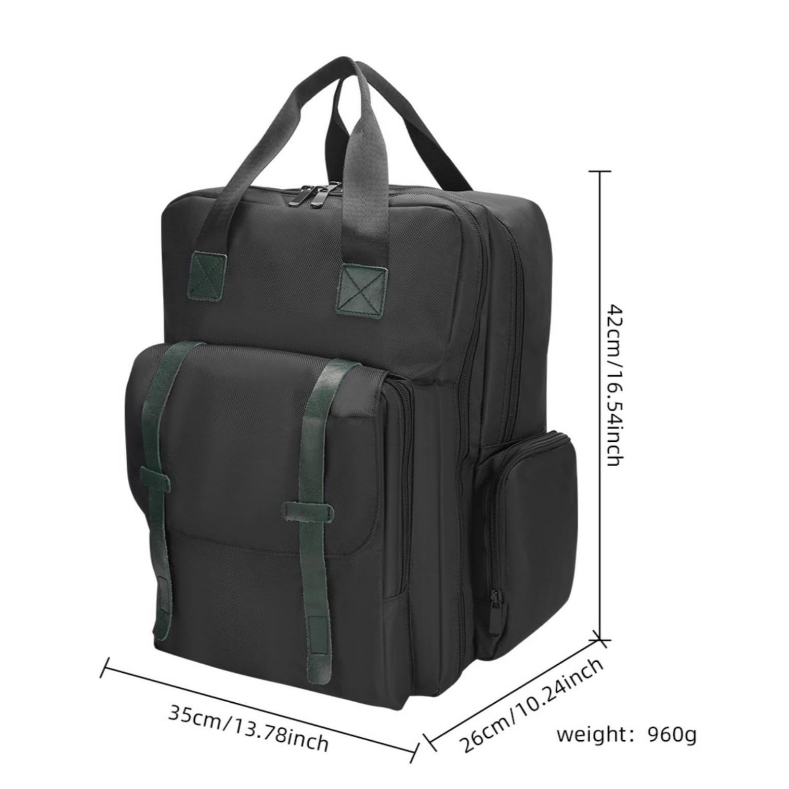 Barber-Rucksack mit Seitentaschen strukturiert Friseurtasche mit Fächern reisetauglich Friseurrucksack für Friseure