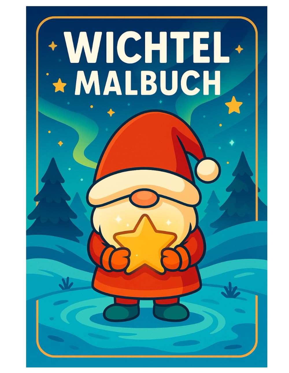 Wichtel Malbuch: 50 detailreiche Illustrationen rund um magische Wichtelwelten: Für Kinder und Erwachsene zur kreativen Entspannung