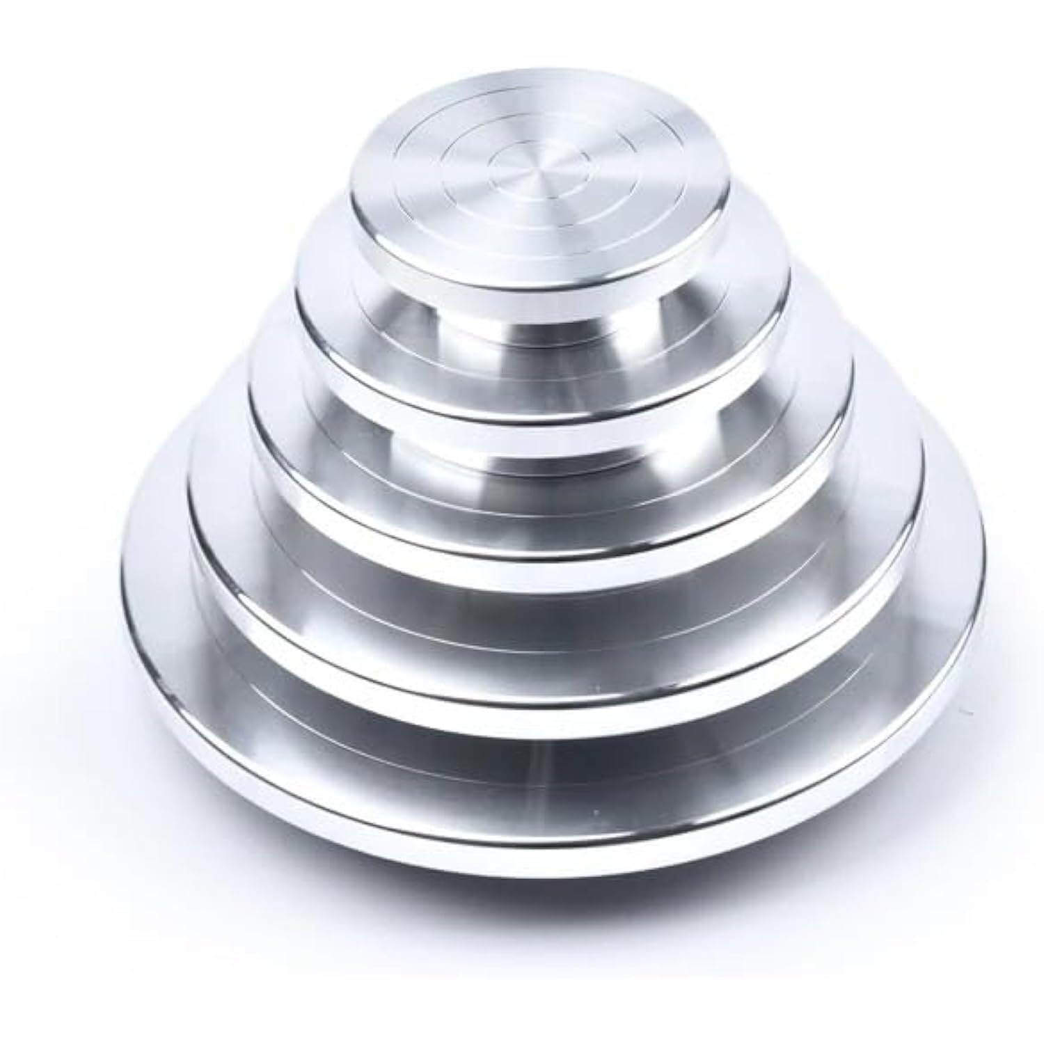 Drehscheibe TöPfern Töpferscheibe, Doppelseitige Drehscheibe Aus Aluminiumlegierung, Skulptur, Töpferton, Handgefertigte Modellplattform, Kuchen-Drehscheibe(18 cm Single Bearing)
