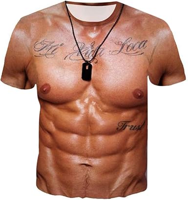 Muscle t shirt fancy dress Clearance