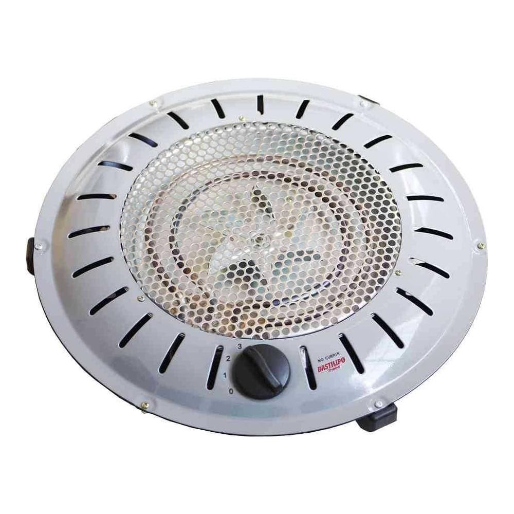 Bastilipo, BET-950, brasero de seguridad anti Incendios, 3 niveles de calor, 450/500/950W, bajo consumo, sistema patentado, 950 W, Otro, 3 Velocidades, Gris