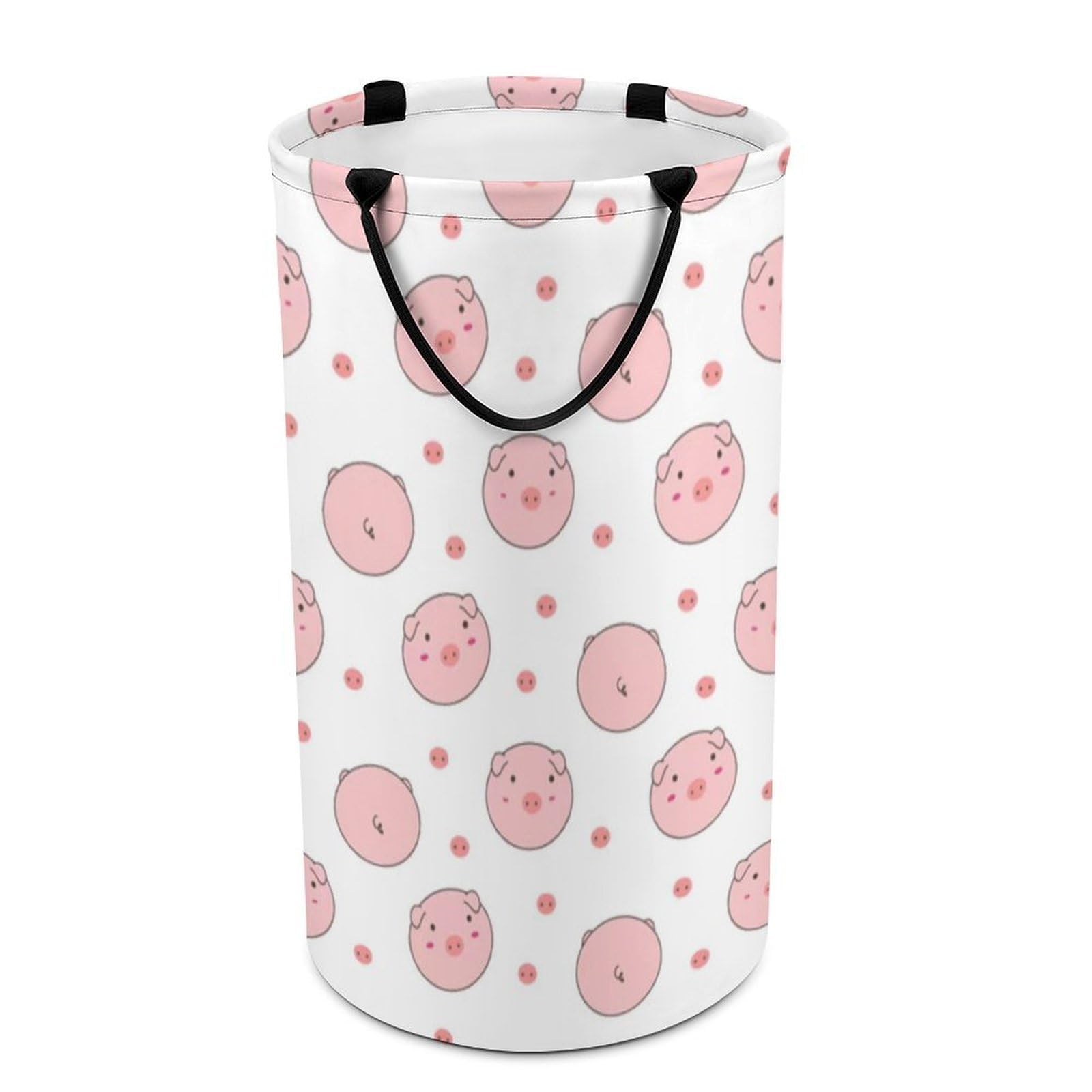 Adfgyerh Style Smiling Laundry Basket ，Foldable Waterproof Model ，Laundry Hamper ，Handles On Both Sides Easy To Move ，Storage Basket For Bedroom, Bathroom, Dorm, Laundry Room.