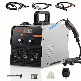 Máquina de Solda 3 em 1 MIG MMA TIG 250A 110V/220V com Display LCD - Soldadora Sem Gás, Inverter IGBT, Compacta e Econômica (220, Volts)