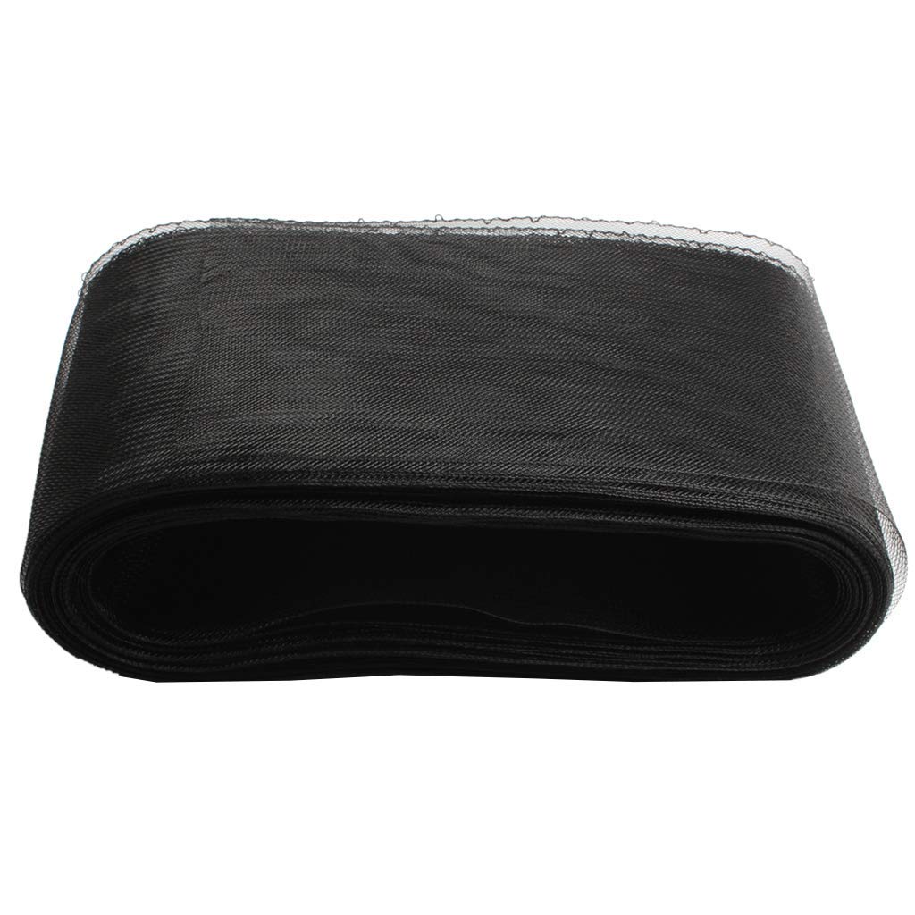 Cinta de refuerzo de 25 yardas para costura, manualidades, ropa, color negro