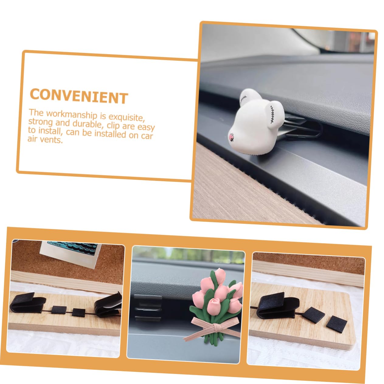 iplusmile 10pezzi Clip Per Bocchetta Aria Auto Supporto Decorativo Per Profumo Facile Installazione Design Semplice e Resistente Compatibile Con