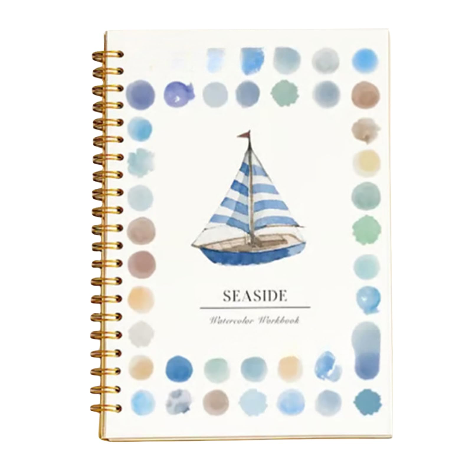 Spiral Bound Beginner Watercolor Workbook Painting Kit (Seaside)