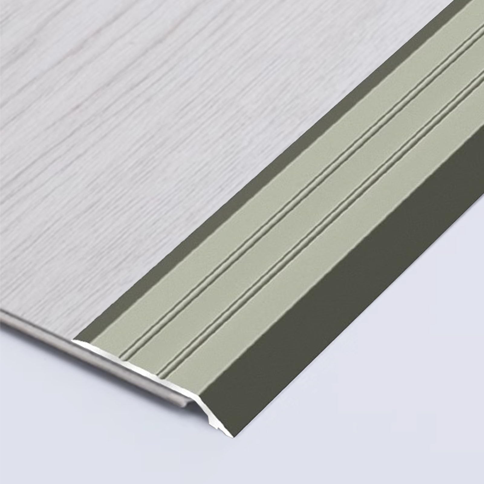 Transition Strip for Carpet to Wood, Smooth Floor Edging for Doorways, Adjustable Threshold Ramp
