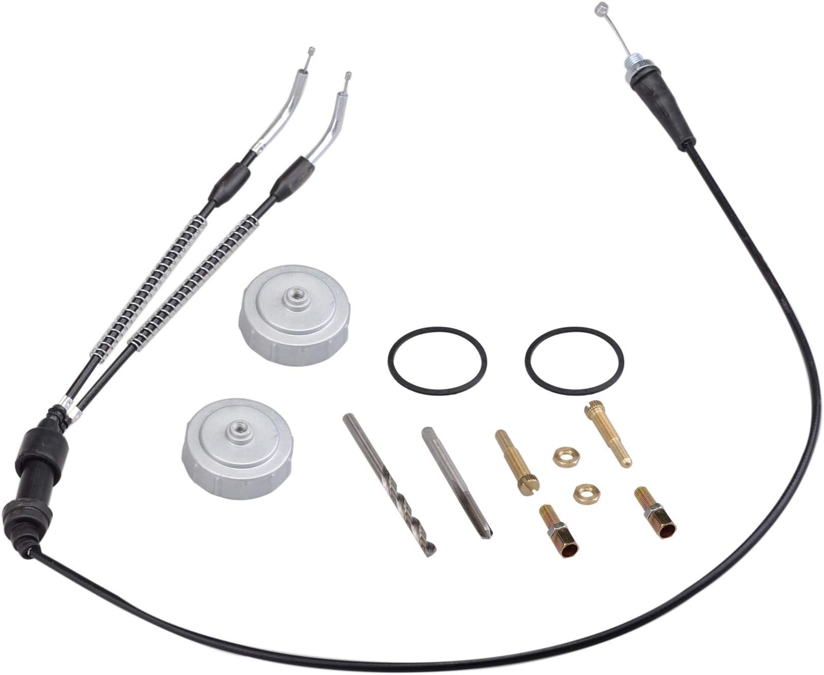 Mallofusa Tors Delete Removal Kit Throttle Cable Caps Idle Screws for Yamaha Banshee 1987-2006 Thumb Throttle Cable