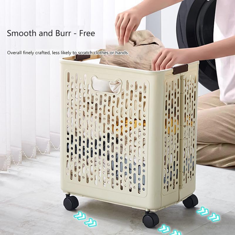 Panier à linge en plastique compact idéal pour optimiser la salle de bain - 5