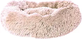 Chalesco Cama Nuvem Bege para Gatos Pequenos (40 cm de diâmetro e 12 cm de altura)