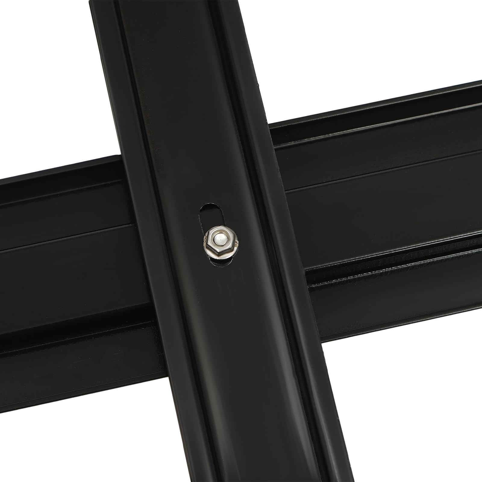 Bacas universales para techo de coche, portaequipajes de 160 x 100 x 13 cm, cesta portaequipajes de aluminio, portaequipajes para SUV - capacidad de 150 kg. Fijación sencilla, negro