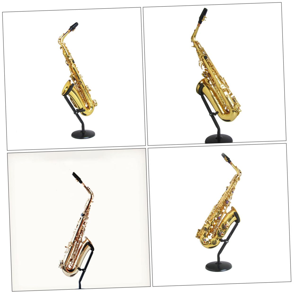 VANZACK Supporto Per Sassofono Contralto Resistente in Materiale Durevole, Supporto Da Tavolo Pratico Per Conservazione Ed Esposizione in Casa o Negozi Di Strumenti Musicali