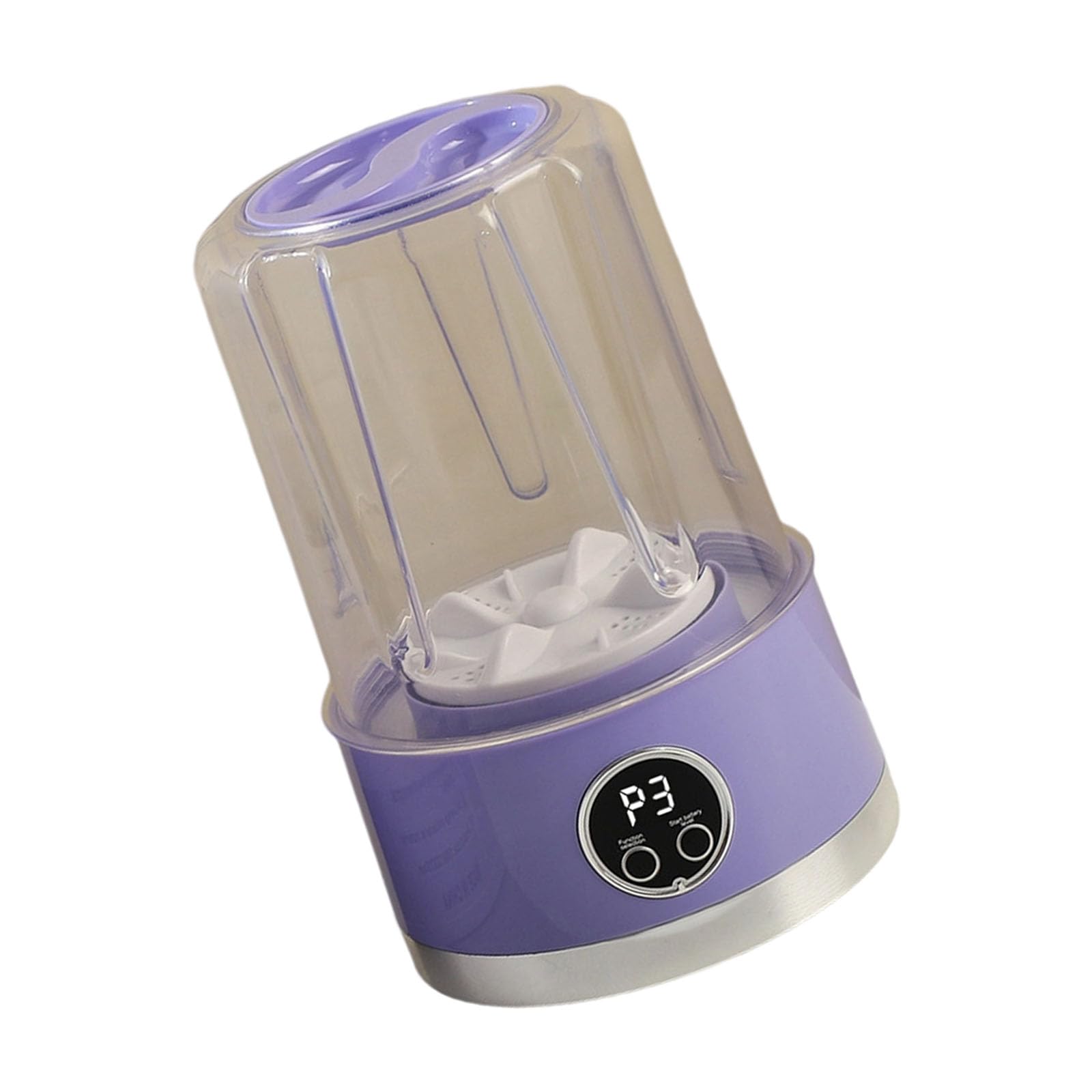Uqezagpa Purple Transportable Tiny Washer Machine Profound Cleansing Technology Gentle & Power Modes Ipx7 Waterproof Structure Travel Friendly Laundry Answer Transportable Handheld Washer